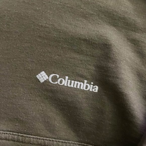 ** COLUMBIA ** Men's Quarter Zip, Size XL - Super Soft, Olive Green - Advanced E - Picture 3 of 6